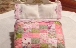Dollhouse Miniature Quilt and Sheets